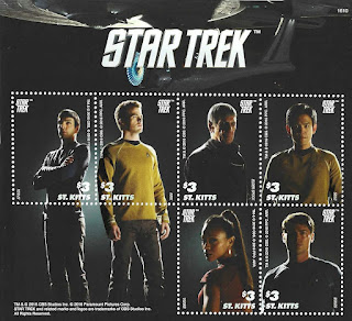 Star Trek Stamp from Saint Kitts and Nevis