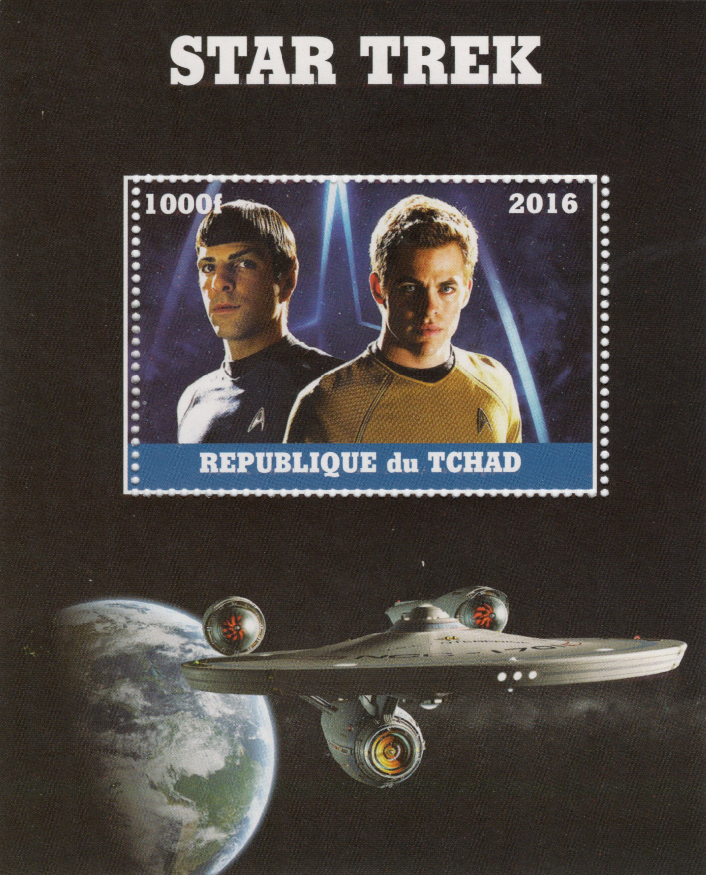 Star Trek stamps from Chad