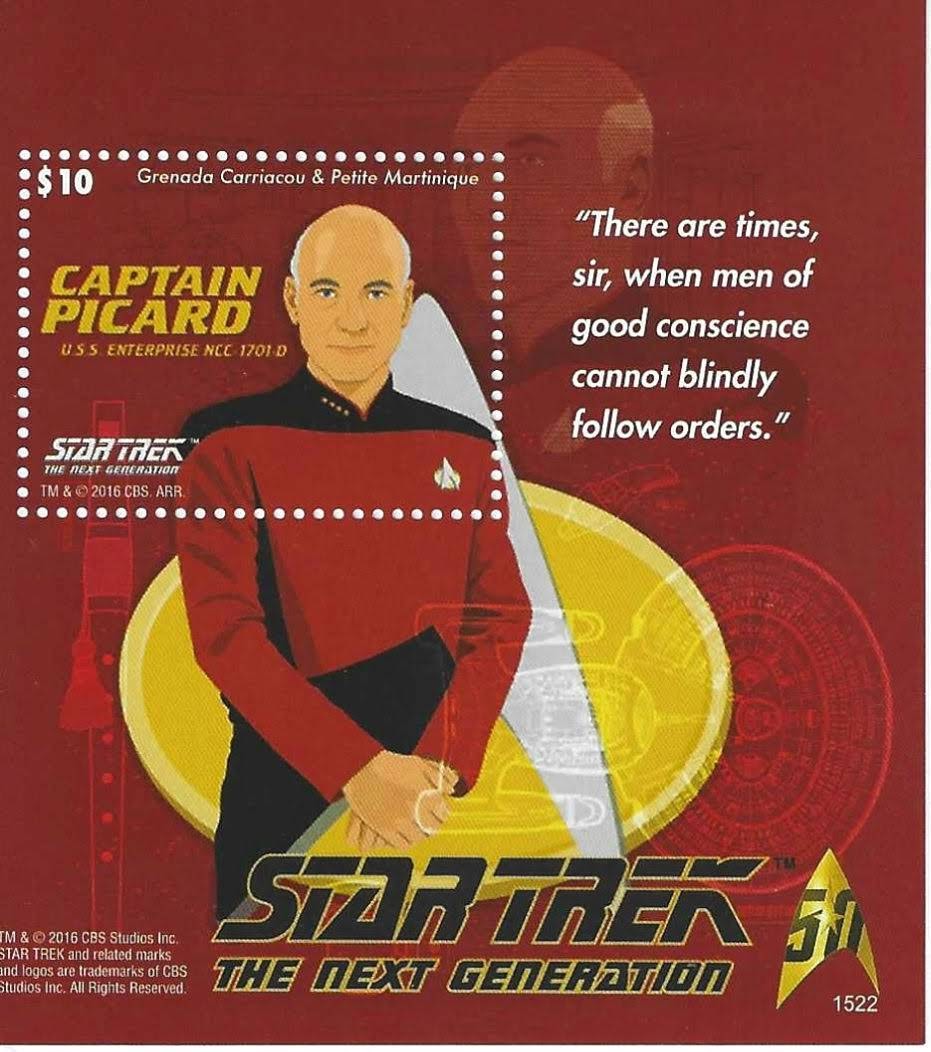 Star Trek stamps from Grenada