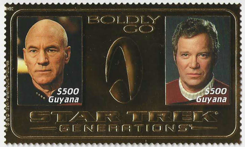Star Trek stamps from Guyana