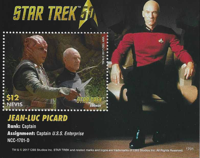 Star Trek stamps from St. Kitts and Nevis