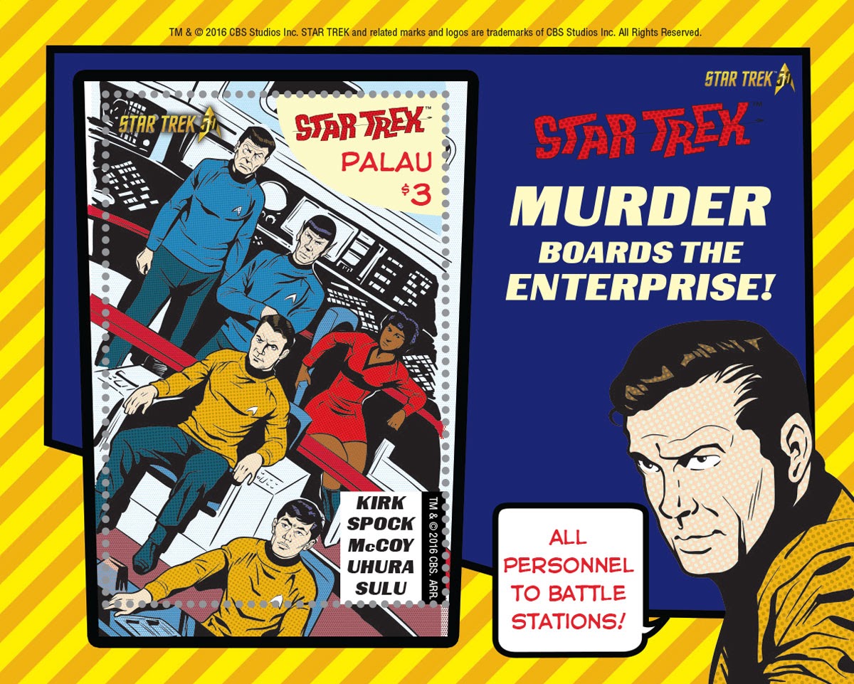 Star Trek stamps from Palau