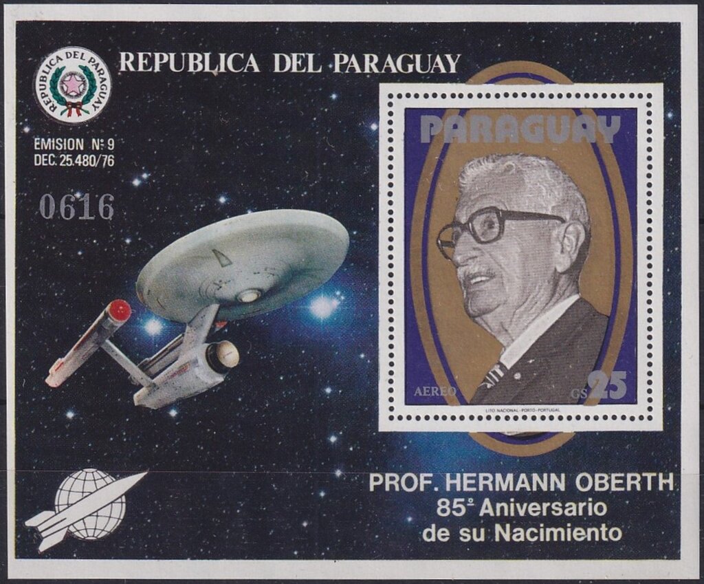 Star Trek stamps from Paraguay