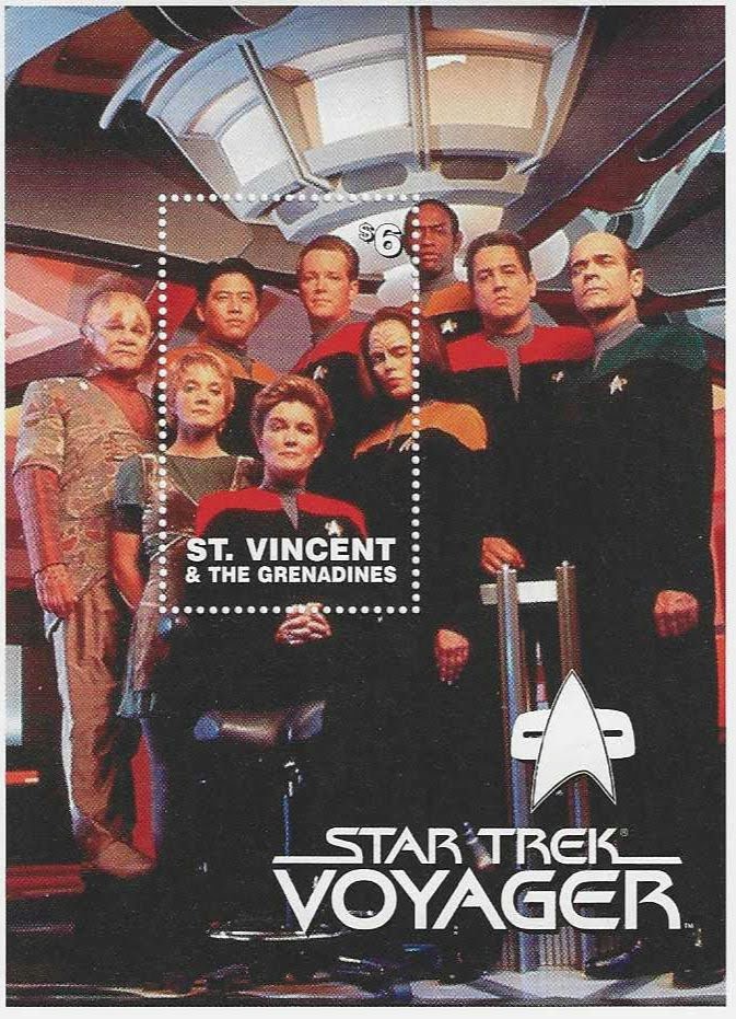 Star Trek stamps from St. Vincent and the Grenadines