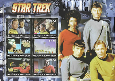 Star Trek Stamp Antigua and Barbuda