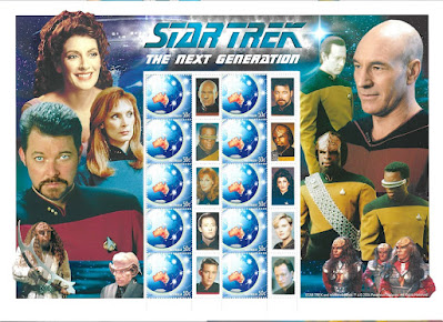 Star Trek Stamps from Australia