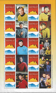 Star Trek stamps from Australia