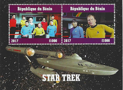 Star Trek Stamps from Benin