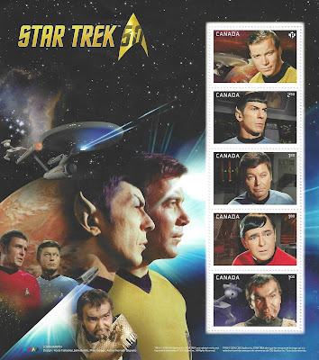 Star Trek Stamps from Canada