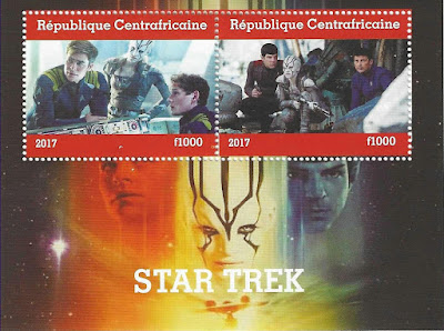Star Trek Stamps from Central African Republic
