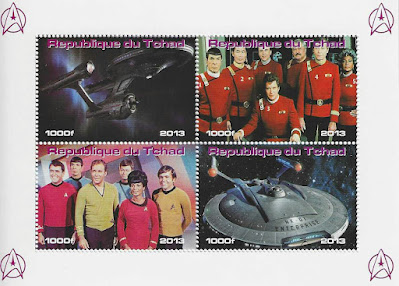 Star Trek Stamp from Chad