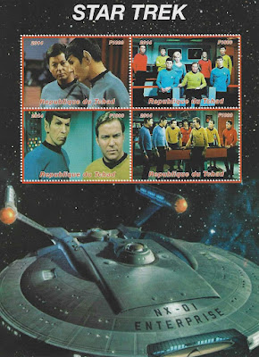 Star Trek Stamps from Chad