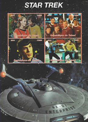 Star Trek Stamps from Chad