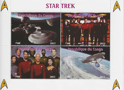 Star Trek Stamp from Republic of the Congo