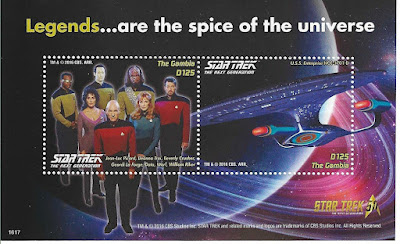 Star Trek Stamps from Gambia