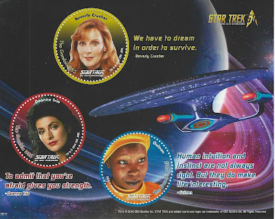 Star Trek Stamps from Gambia