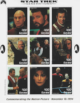 Star Trek Stamp from Guyana