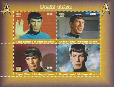 Star Trek Stamp from Madagascar