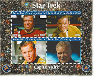 Star Trek stamps from Madagascar