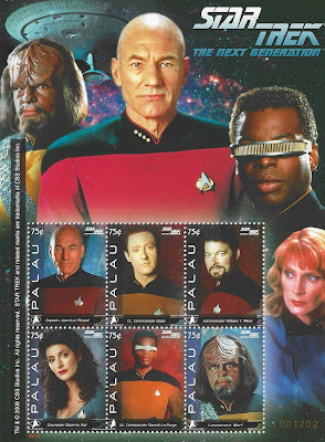 Star Trek stamps from Palau