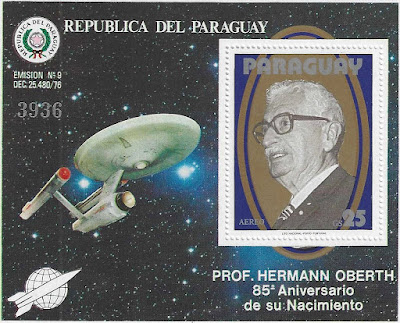 Star Trek Stamp from Paraguay
